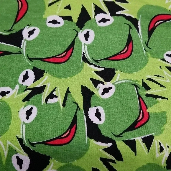 {LuLaRoe} X Disney "The Muppets" Kermit the Front Print Irma Tunic Top - Picture 5 of 10